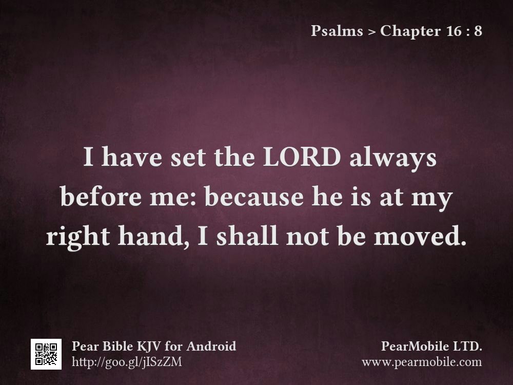 Psalms, Chapter 16:8